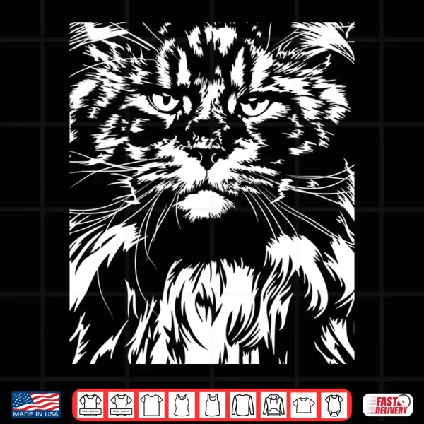 Design Funny Proud Maine Coon big cat Shirt gift