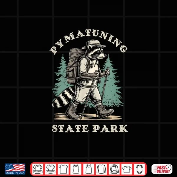 Design Funny Pymatuning State Park Ohio Hiking Trail Raccoon Shirt