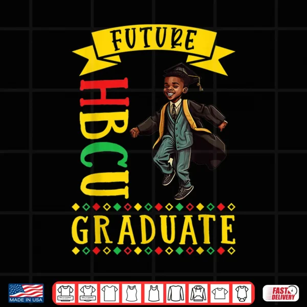Design Future HBCU Grad History Black College Youth Black Boy Shirt