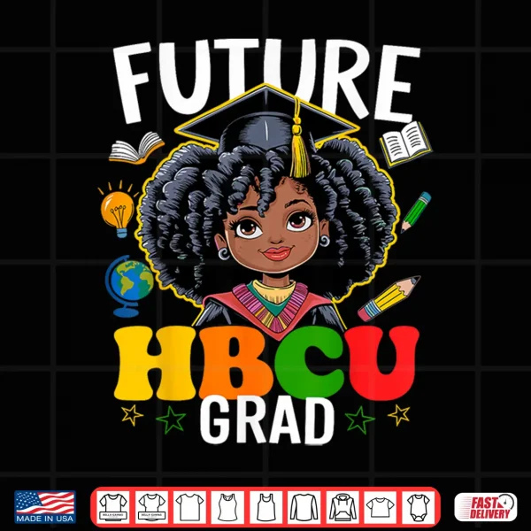 Design Future Hbcu Grad Afro Kids Black History Month Shirt