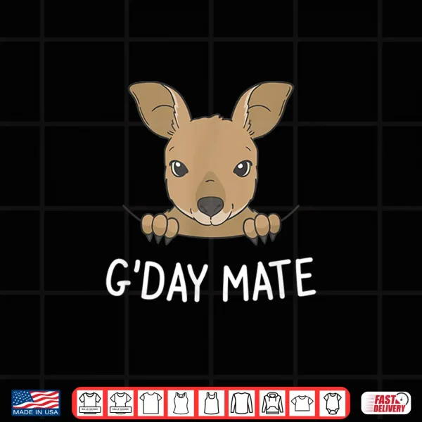 Design GDay Mate Kangaroo Shirt