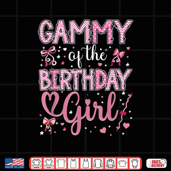 Design Gammy of The Birthday Girl Matching Pink Coquette Bow Shirt