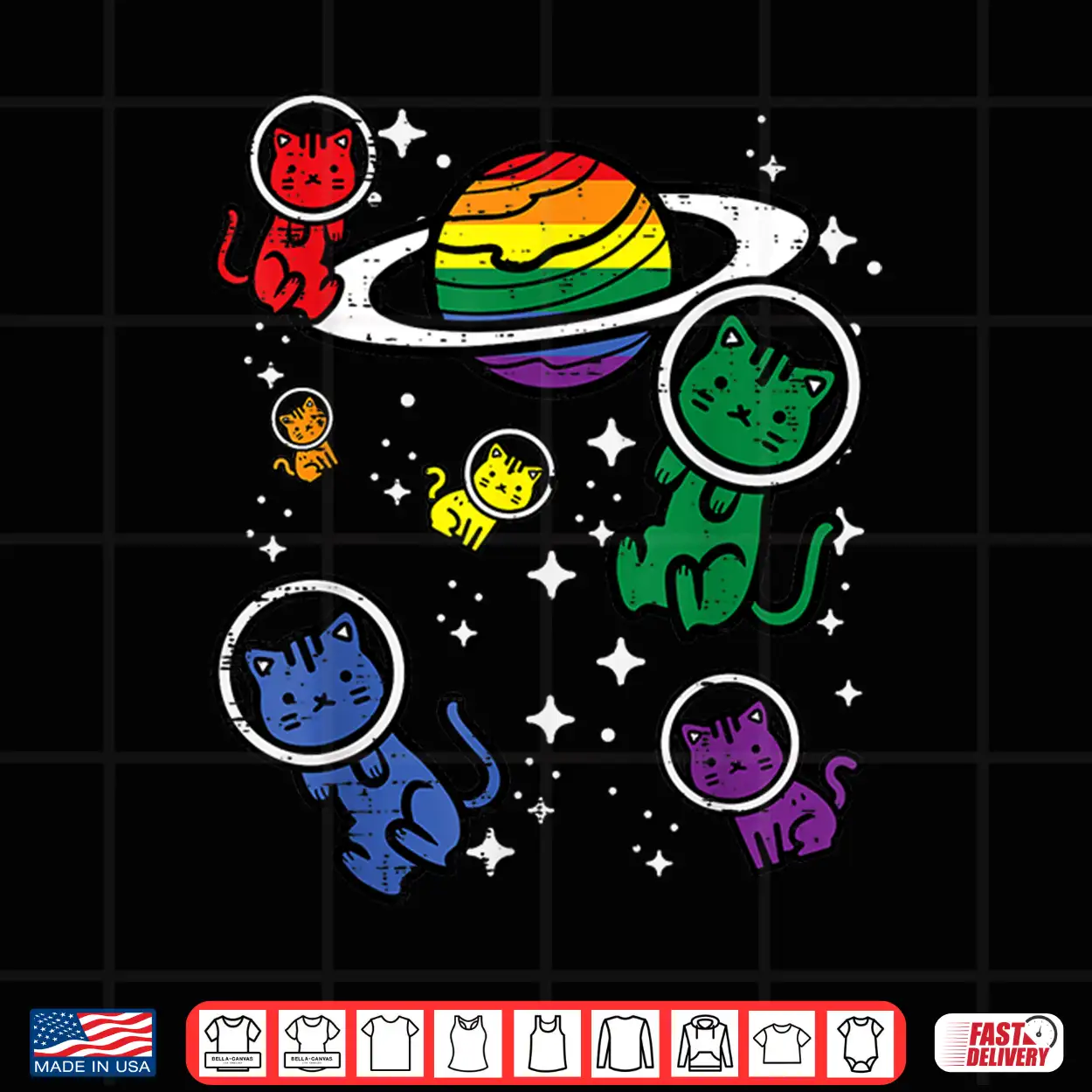 Gay Cats In Space Rainbow Pride Month Lgbtq Ally Women Girls Shirt Gay Cats In Space Rainbow Pride Month Lgbtq Ally Women Girls Shirt