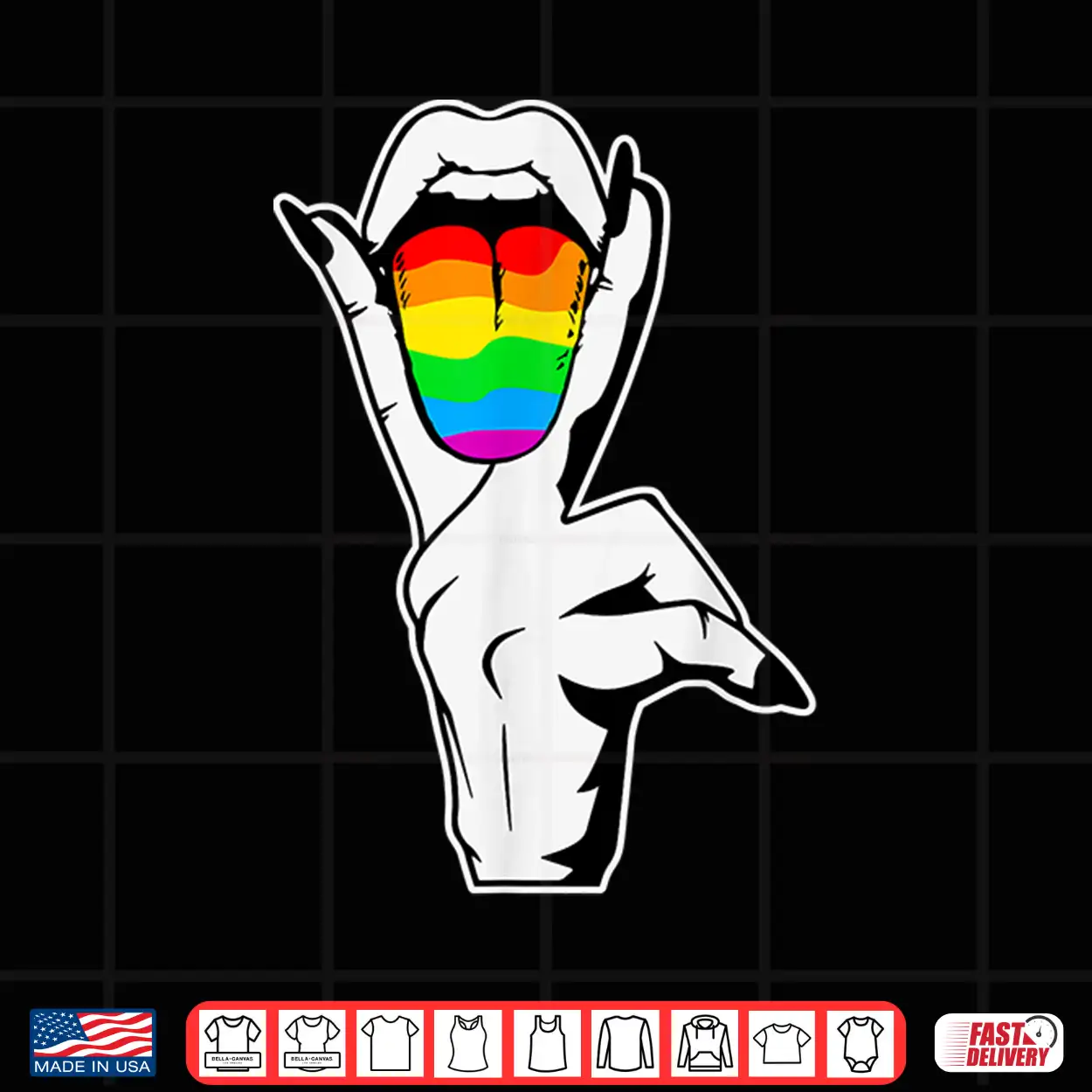 Gay Pride Lgbt Lesbian Tongue Rainbow Shirt Gay Pride Lgbt Lesbian Tongue Rainbow Shirt