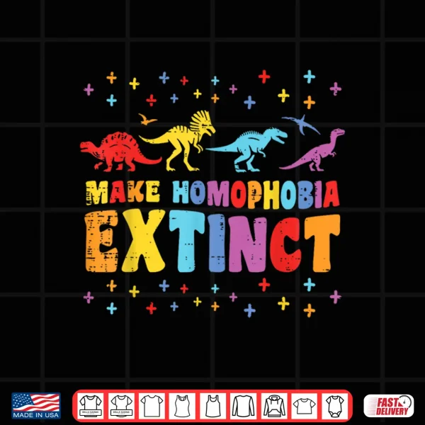 Gay Pride Month Dinosaurs Extinct Lgbtq Ally Rainbow Kids Shirt 4 Design Gay Pride Month Dinosaurs Extinct LGBTQ Ally Rainbow Kids Shirt