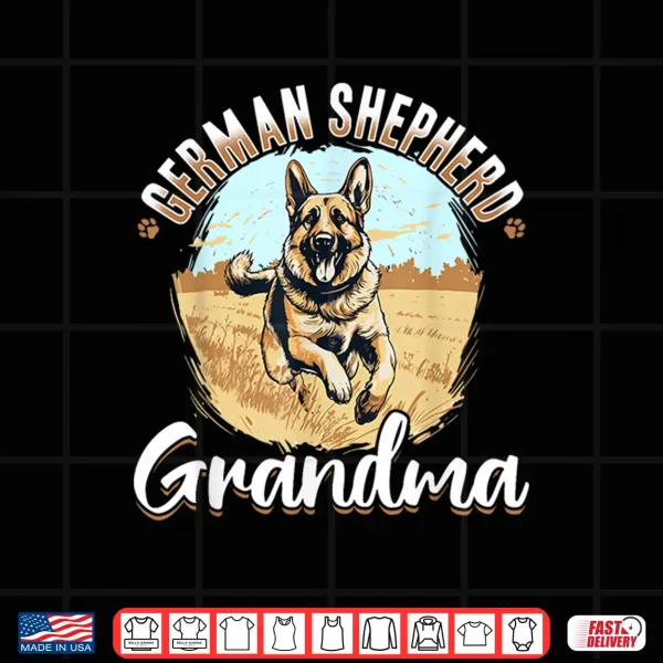 Design German Shepherd Dog Breed German Shepherd Grandma Shirt