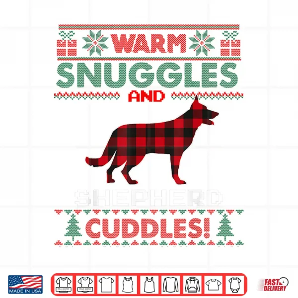 Design German Shepherd Dog Christmas Pajama Ugly Christmas Sweater Shirt