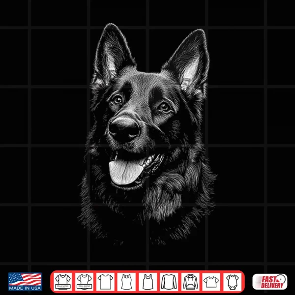 Design German Shepherd Dog Graphic Pet Art German Shepherd Shirt