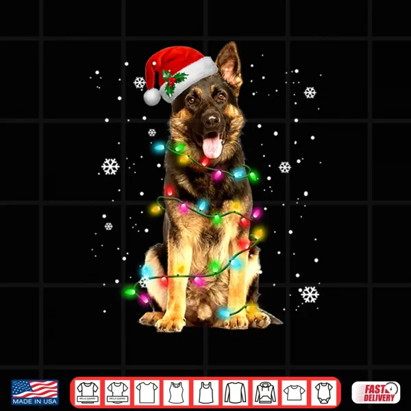 Design German Shepherd Dog Tree Christmas Sweater Xmas Dogs Gifts Shirt