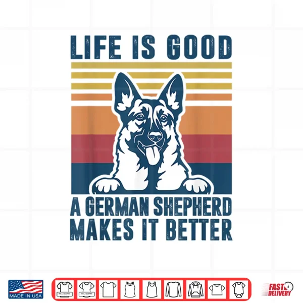 Design German Shepherd Gift Men Women Dog Dad Mom German Shepherd Shirt