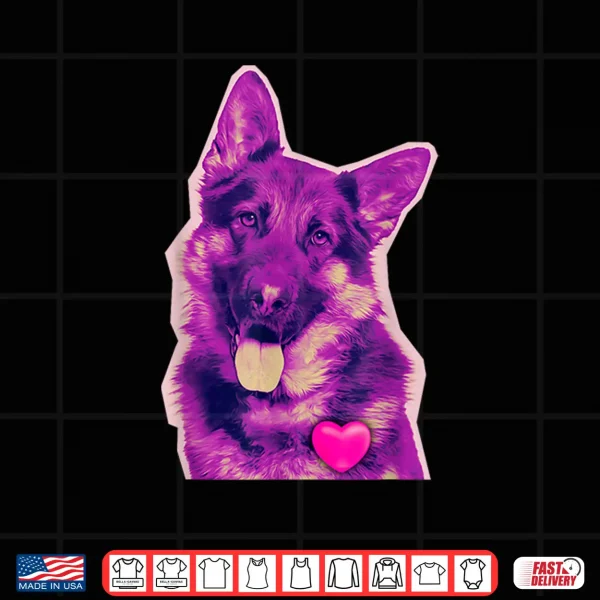 Design German Shepherd Love Dog Lover Pet Dog Trainer Breeder Shirt