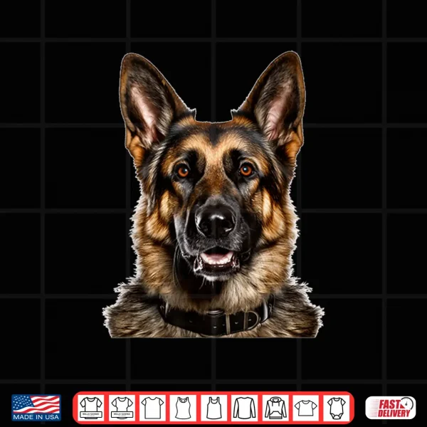 Design German Shepherd Portrait Art Dog Shirt
