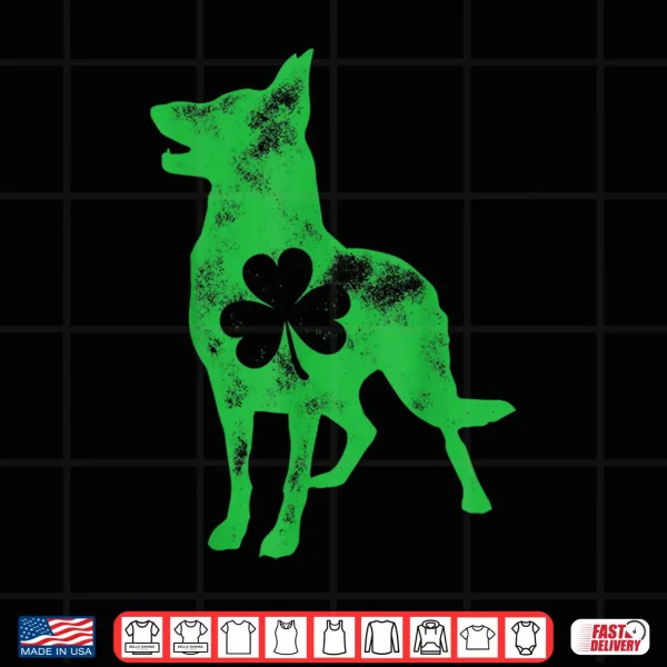 Design German Shepherd St Patricks Day Men Women Shamrock Dog Lover Shirt