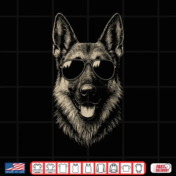 Design German Shepherd Sunglasses Shirt