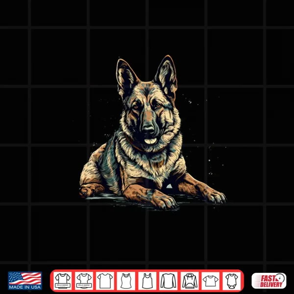 Design German Shepherd artwork Pet Owners and Dog Lovers Shirt