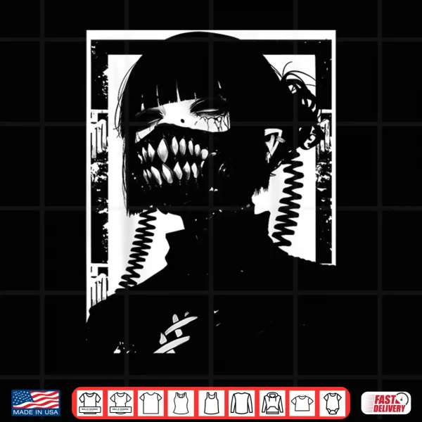 Design Ghoul Girl Cybergoth Gothic Anime Manga Shirt