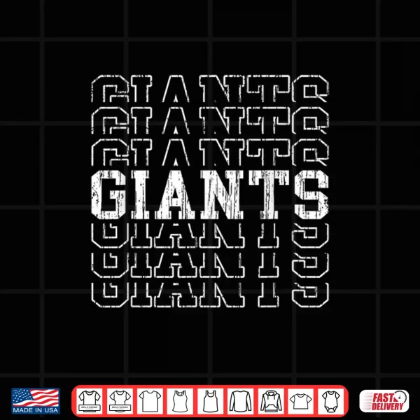 Design Giants Retro Gift for Men Women Boys Girls Kids Shirt