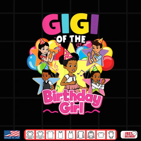 Design Gigi of Birthday Girl Gracie Pink Doll Family Decorations Shirt
