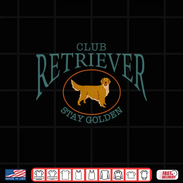 Design Golden Dog Club Retriever Shirt