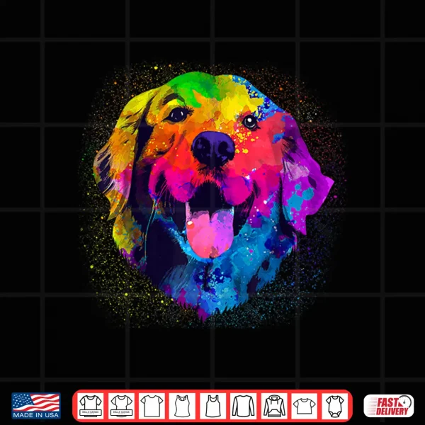 Design Golden Retriever Art For Men Women Golden Retriever Lover Shirt