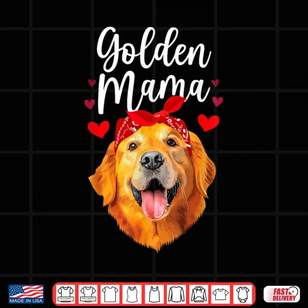 Design Golden Retriever Design For Mom Women Golden Retriever Lover Shirt