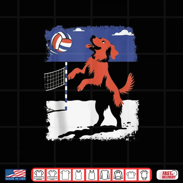 Design Golden Retriever Dog Volleyball Shirt