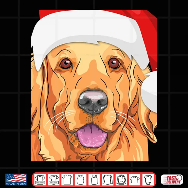 Design Golden Retriever Merry Woofmas Shirt Dog Christmas