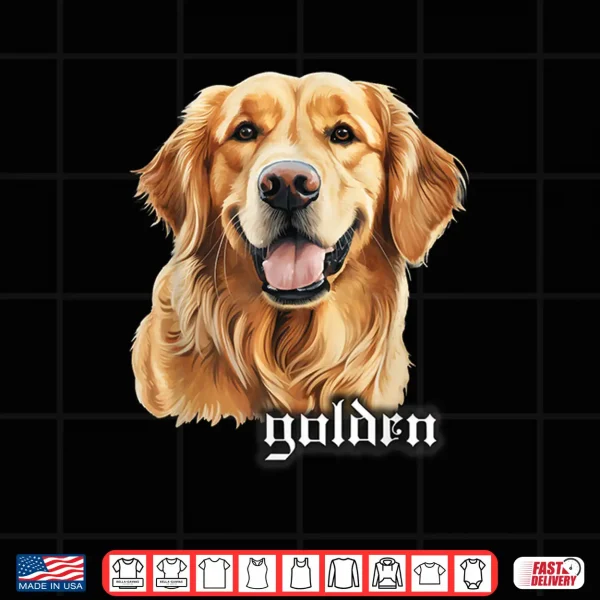 Design Golden Retriever Portrait Shirt