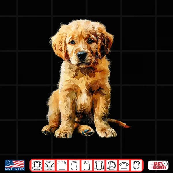 Design Golden Retriever Puppy Shirt