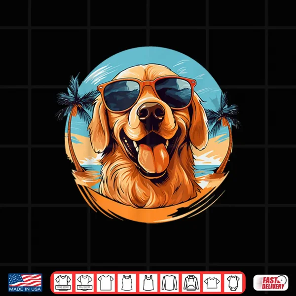 Design Golden Retriever Shirt for Kid Boys Girls Funny Dog Lover Shirt
