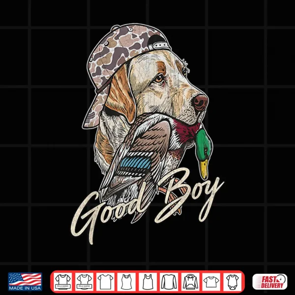 Design Good Boy Duck Hunting Labrador Retriever Shirt
