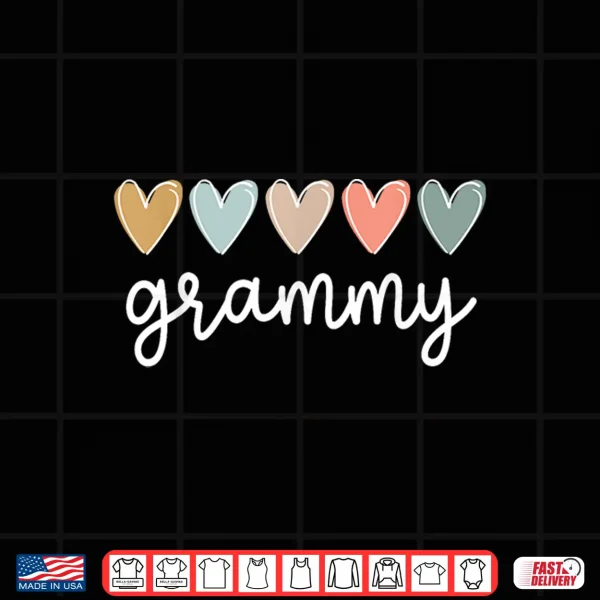Design Grammy Hearts Grammy Grandma Shirt
