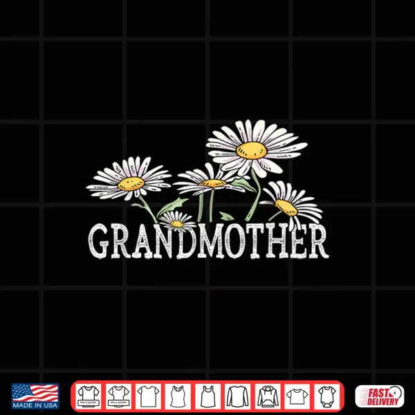 Design Grandmother Floral Chamomile Mothers Day Gifts Grandmother Shirt