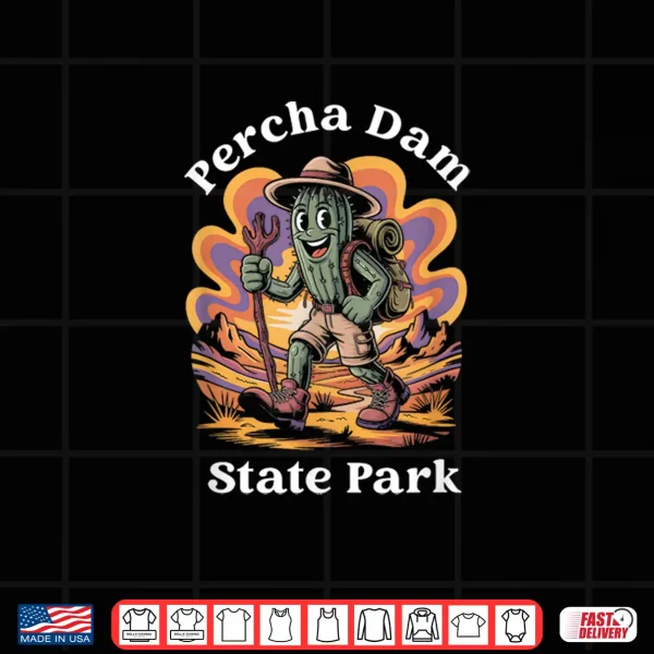 Design Groovy Percha Dam State Park New Mexico Hiking Cactus Shirt