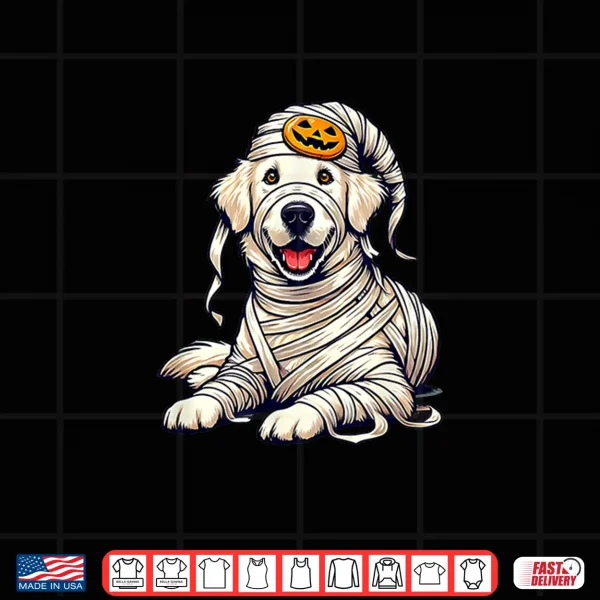 Design Halloween English Cream Golden Retriever Dog Cute Puppy Shirt