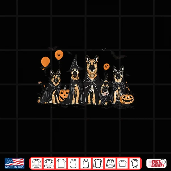 Design Halloween Ghost Dog German Shepherd Halloween Shirt