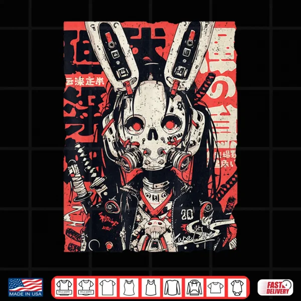 Design Harajuku Streetwear Cyberpunk Aesthetic Techwear Manga Anime Shirt