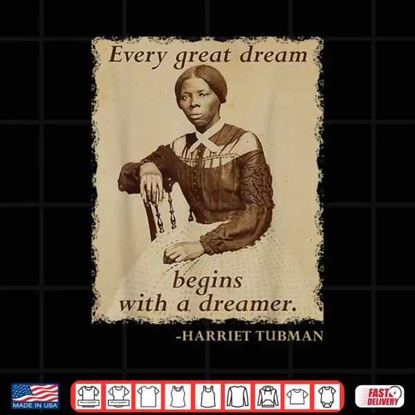 Design Harriet Tubman Slavery Juneteenth 1865 Black History Month Shirt