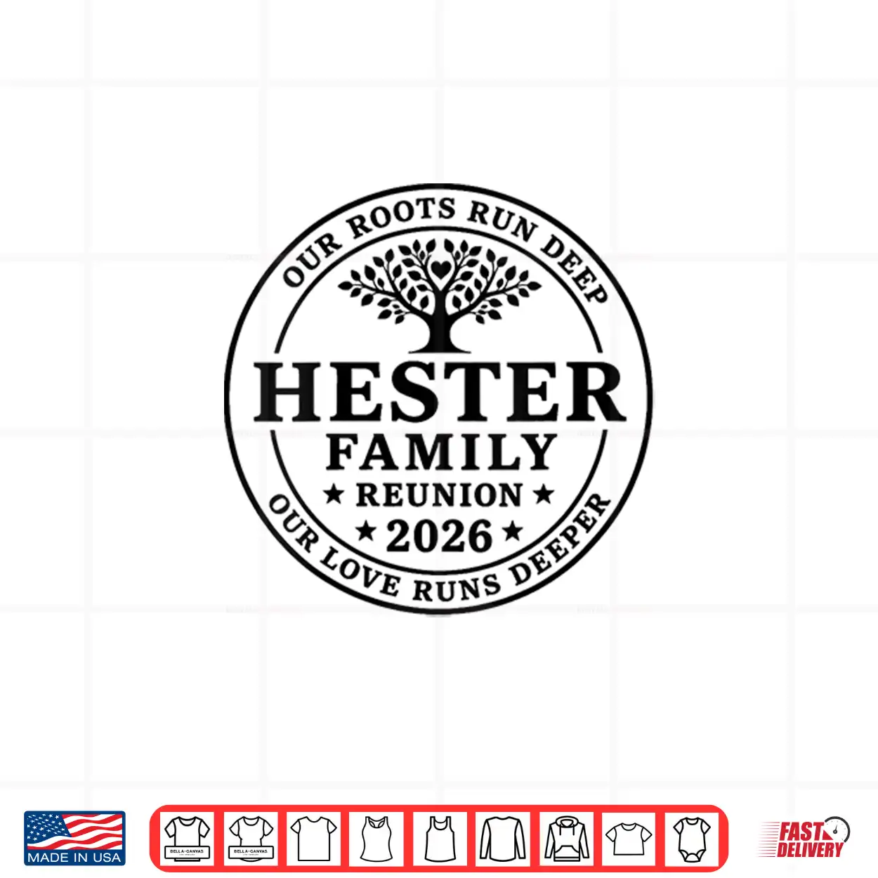 Hester Family Reunion 2026 Shirt Hester Family Reunion 2026 Shirt