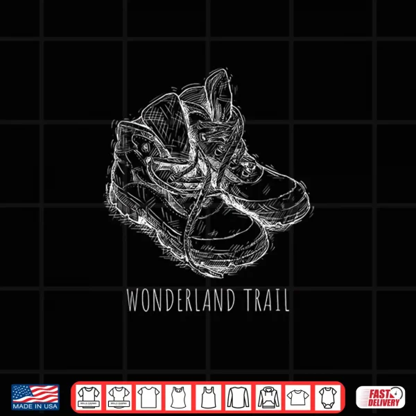 Design Hiking Boots Thru Hiking the Wonderland Trail Shirt