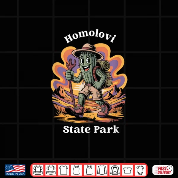 Design Homolovi State Park Arizona Hiking Trail Adventure Cactus Shirt