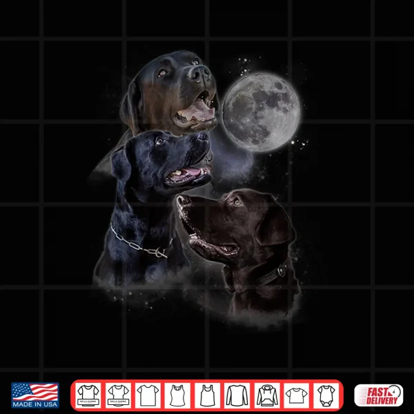 Design Howling at the Moon Shirt Funny Labrador Retriever Shirt