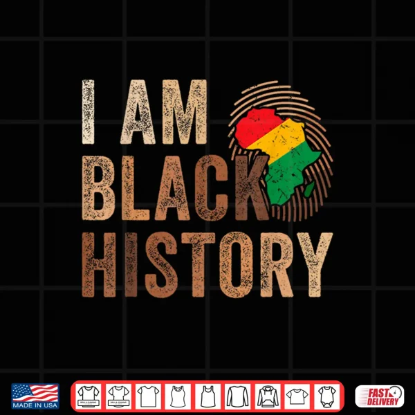 Design I Am Black History Month Melanin DNA African American Pride Shirt