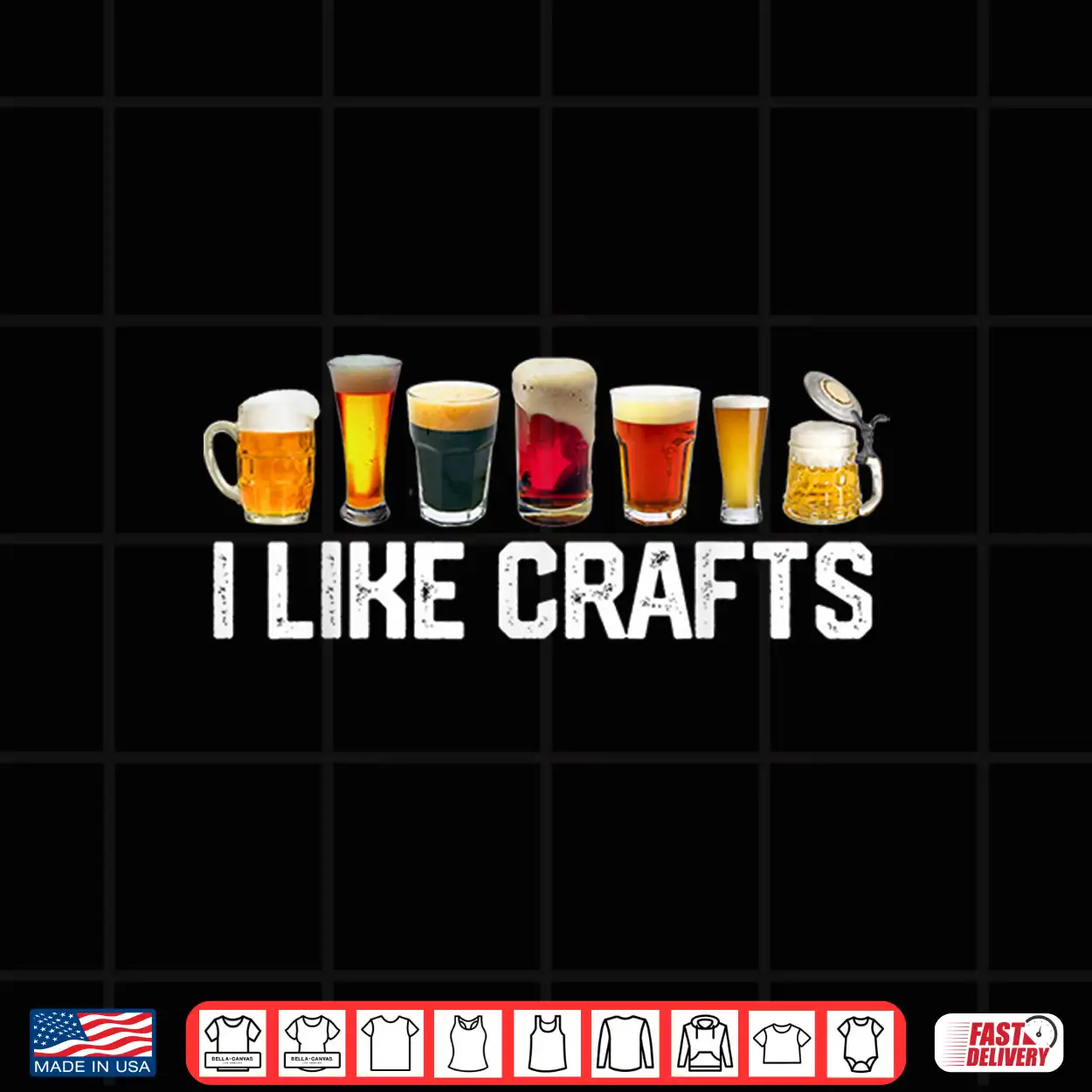 I Like Crafts Craft Beer Microbrew Hops Funny Gift Tshirt I Like Crafts Craft Beer Microbrew Hops Funny Gift Tshirt