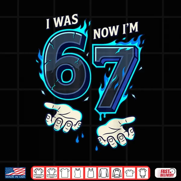 Design I was 6 Now Im 7 7th Birthday 6 7 Birthday Boys Shirt