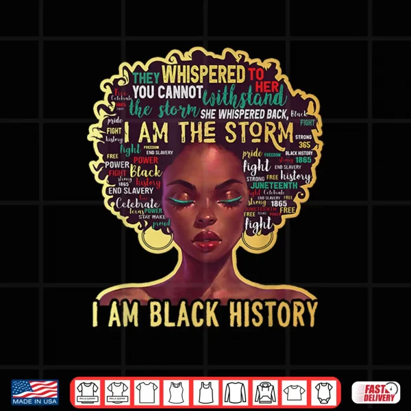 Design Im Black History Shirts for Women African American Women Shirt