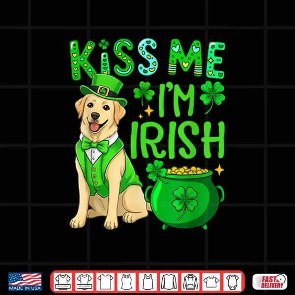Design Im Irish Funny Joke St. Patricks Day Labrador Retriever Shirt