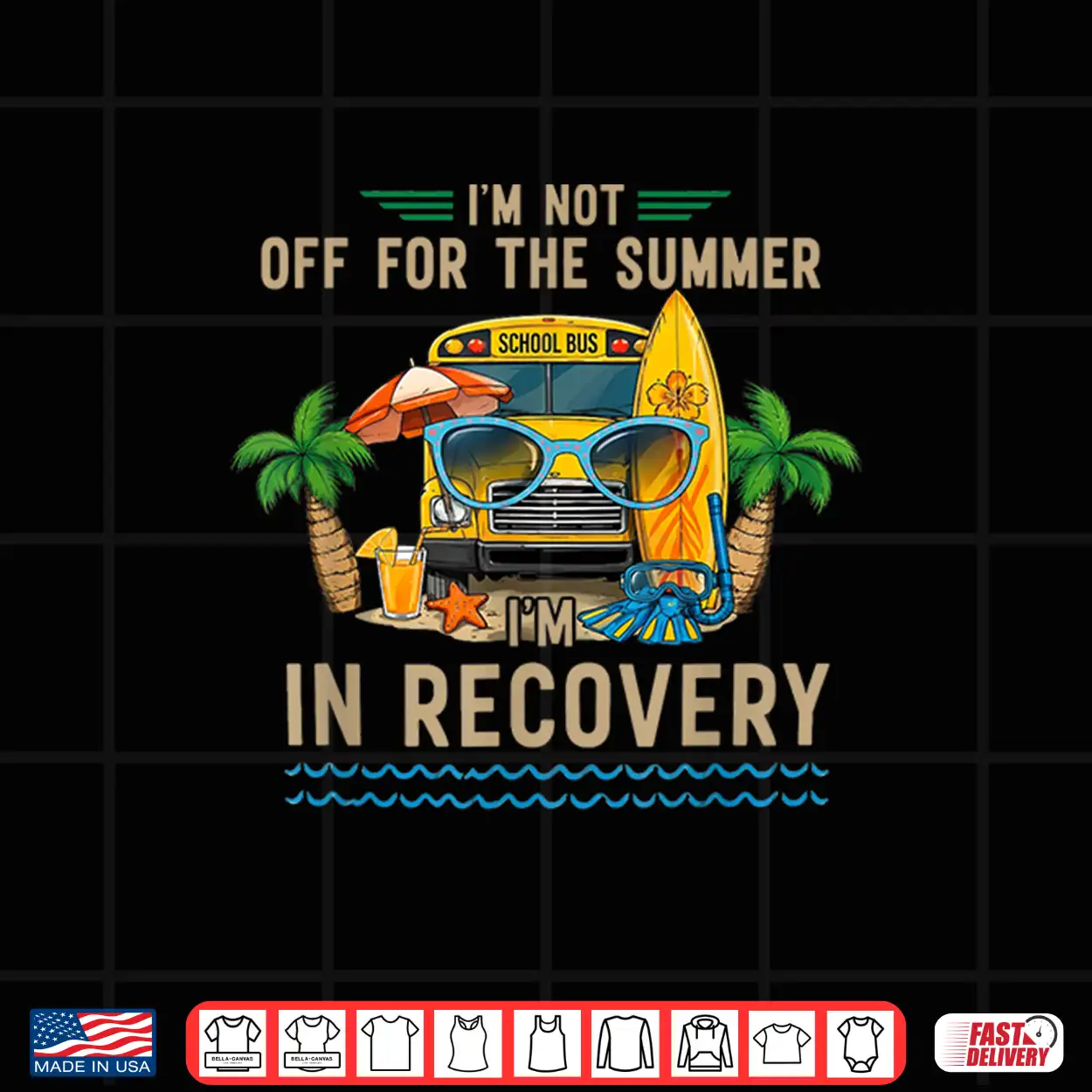 I’M Not Off For The Summer I’M In Recovery Teacher Funny Shirt I’M Not Off For The Summer I’M In Recovery Teacher Funny Shirt