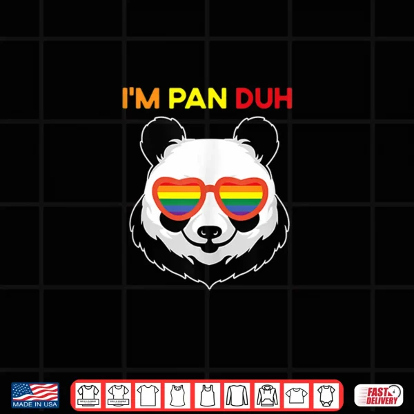 Design Im Pan Duh Pansexual Ragdoll Cat Panda Lgbt Gay Pride Shirt