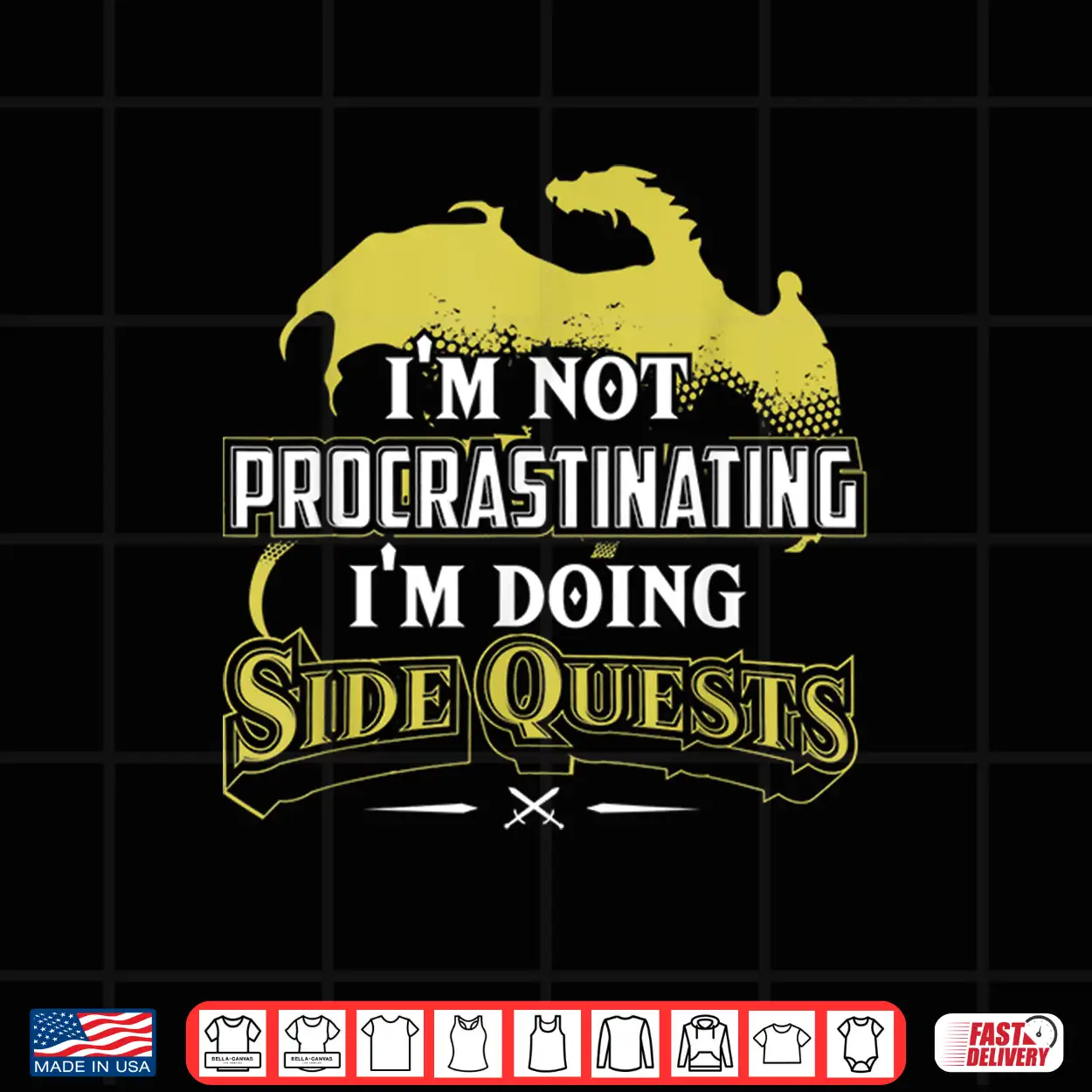I’M Not Procrastinating I’M Doing Side Quests Rpg Gamer Shirt I’M Not Procrastinating I’M Doing Side Quests Rpg Gamer Shirt